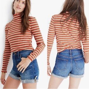 Madewell High Rise Denim Shorts Size 24 Glen Oaks Wash Cutoff Edition